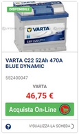 batteria varta c22 blue dynamic