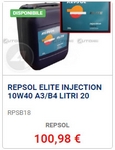 olio motore Repsol Elite Injection 10W40