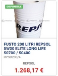 Olio Motore Repsol long life 5w30 fusto 208 litri