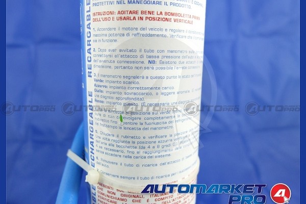 Kit FAI DA TE ricarica clima auto per condizionatore auto R134A 900 gr - 3