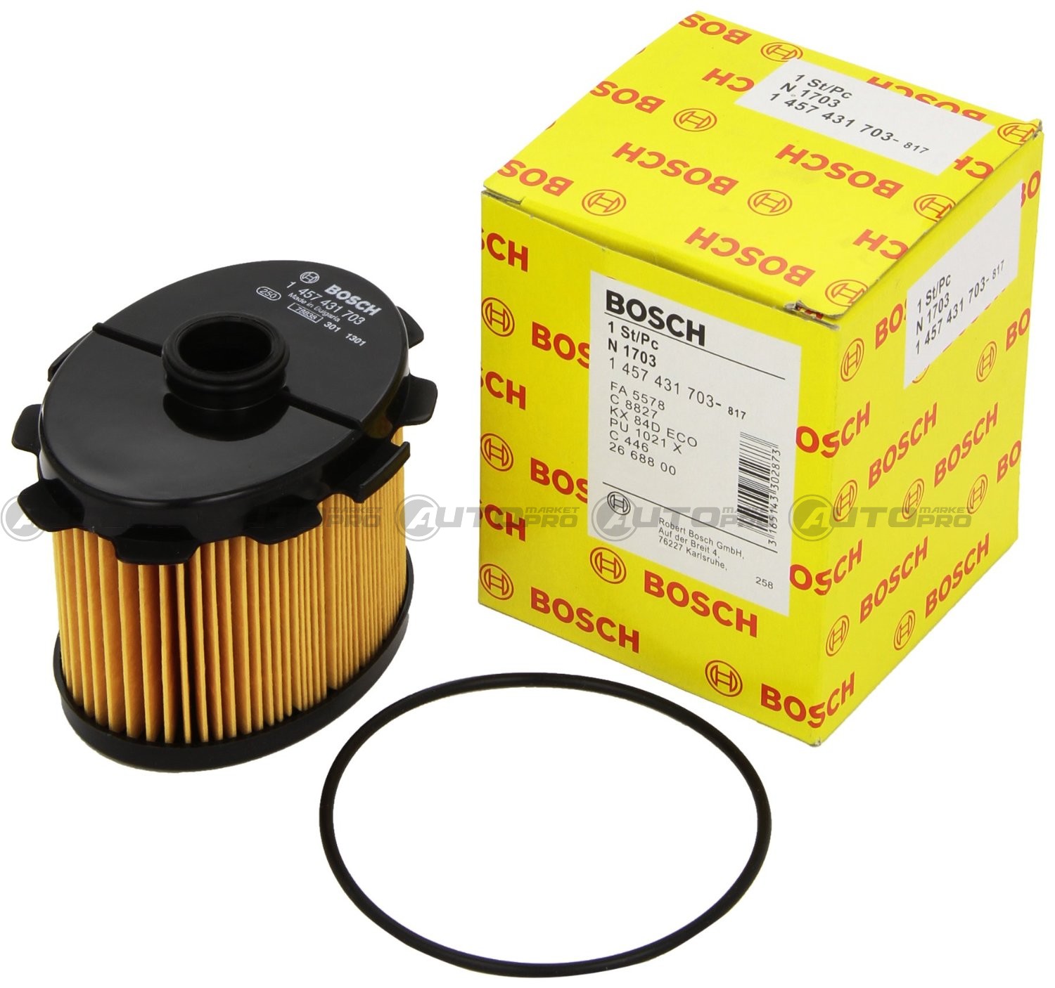 Filtro Carburante BOSCH 1457431703 - 1
