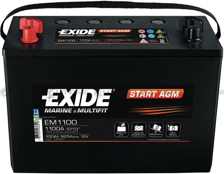 Batteria Di Avviamento EXIDE EA1000 - 100Ah, 900A, Alta Qualità Per Auto E Veicoli - Foto 5