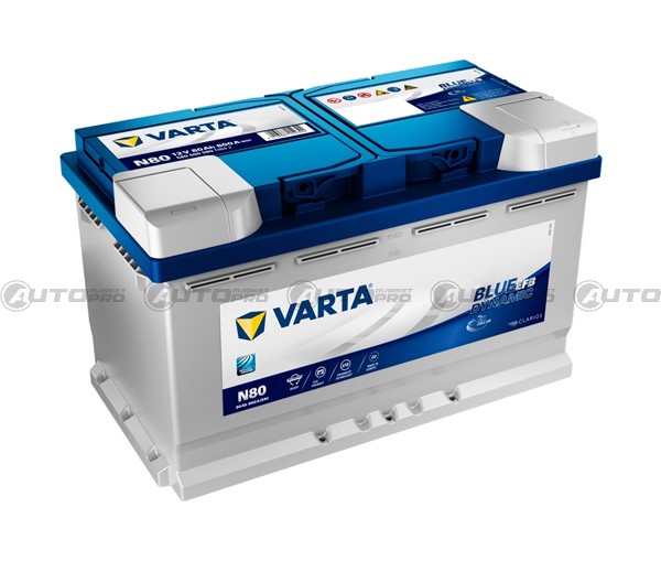 VARTA N80 80Ah 800A 315x175x190  Automarket-Pro - Autoricambi Online