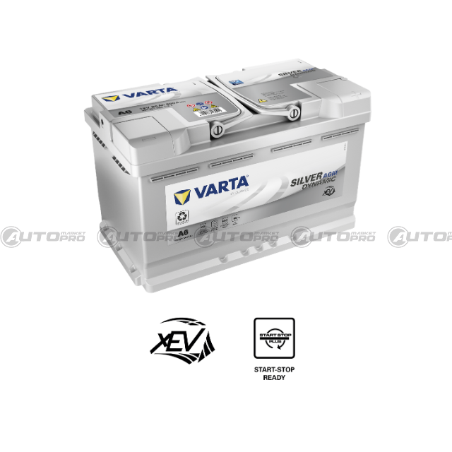 Batteria Varta Start & Stop AGM PEUGEOT 2008 1.6 HDi, 16v. Suv, 5