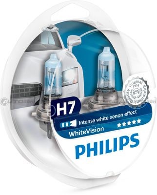 COPPIA LAMPADINE PHILIPS H7 INTENSE WHITE XENON EFFECT 12V 12972WHVSM
