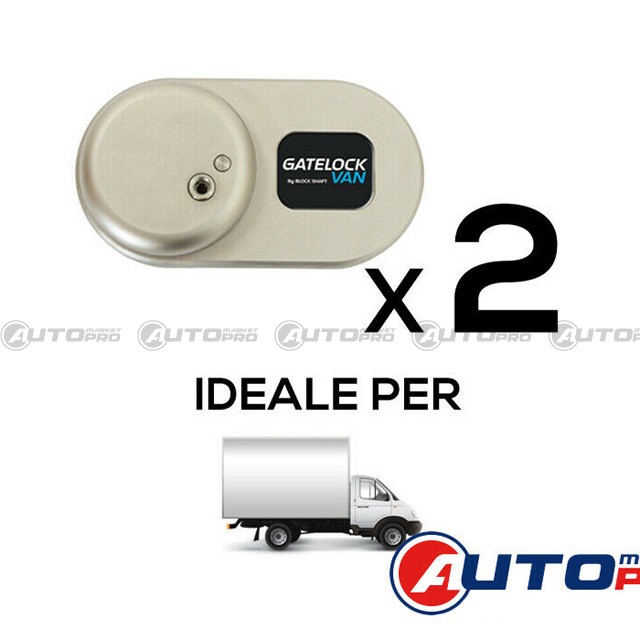 BLOCKSHAFT GVL2 KIT 2 LUCCHETTI ANTIFURTO FISSO SERIE MAXI PER VEICOLI CASSONATI - 1