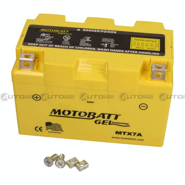 BATTERIA MOTO MOTOBATT AGM MTX7A 12V 11,5Ah 5901619566916 - 1