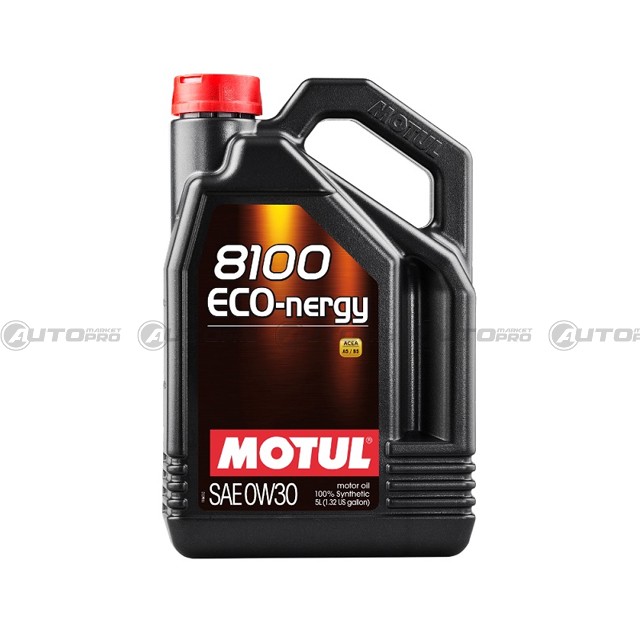 MOTUL 102794 OLIO MOTORE SINTETICO 0W30 8100 ECO-NERGY 3374650238012 5 LITRI - 1