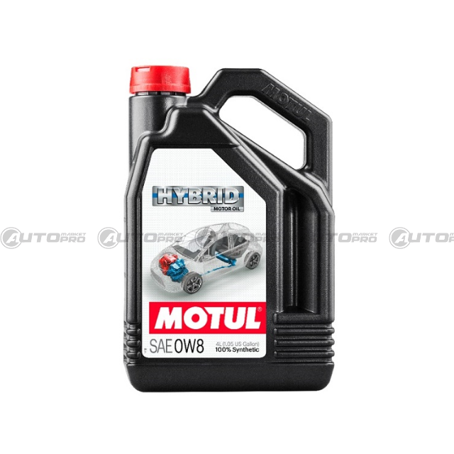 MOTUL 107156 OLIO MOTORE SINTETICO 0W8 HYBRID 4 LITRI - 1