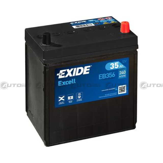 BATTERIA AUTO EXIDE EXCELL EB356 PER AVVIAMENTO 35Ah - 1