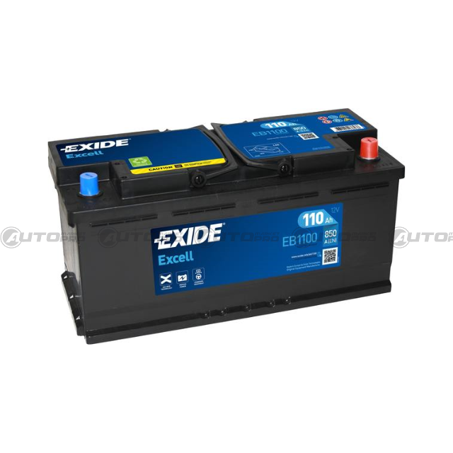 BATTERIA AUTO EXIDE EXCELL EB1100 PER AVVIAMENTO 110Ah - 1