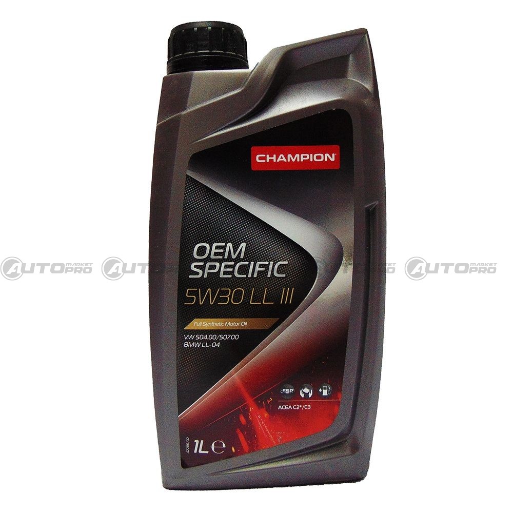CHAMPION 65644 OEM SPECIFIC 5W30 C3 LL III 1L - 1