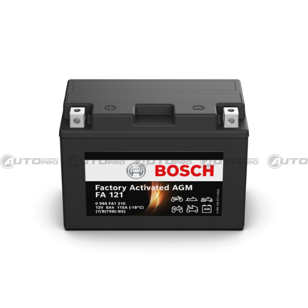 BATTERIA BOSCH FA121 YT9B-BS 12V 8AH YAMAHA TMAX 500 R6 XMAX 125 250 - 1