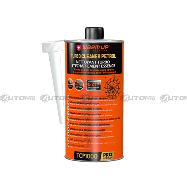 WARM UP WU-TCP1000 TURBO CLEANER BENZINA - ADDITIVO PULITORE TURBINA 1L - 1