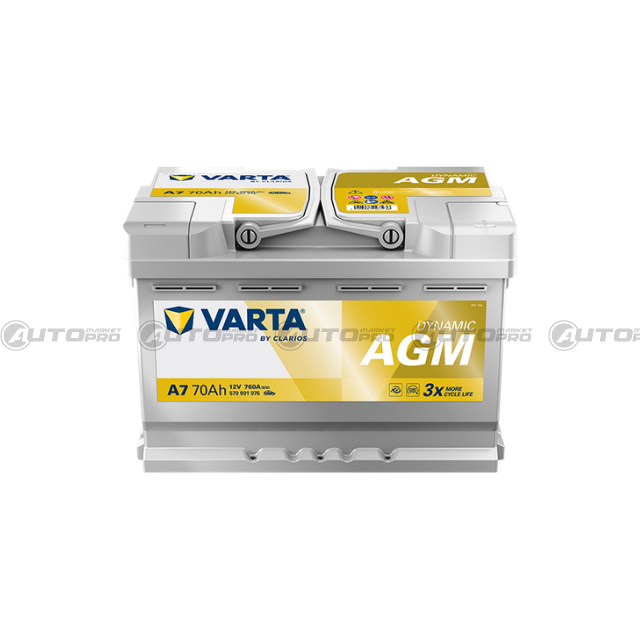 BATTERIA VARTA A7 E39 70Ah 760A Start&Stop - 1