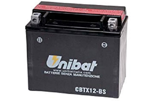 BATTERIA MOTO UNIBAT CBTX12BS 10 Ah 180 CCA 150x87x130 mm