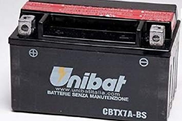 BATTERIA MOTO UNIBAT CBTX7ABS 6 Ah 90 CCA 150x87x94 mm