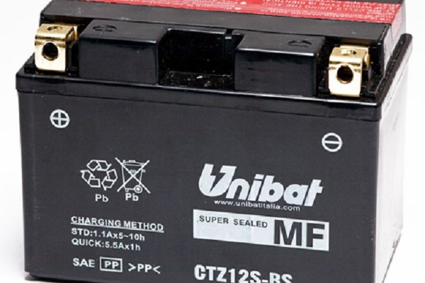 BATTERIA MOTO UNIBAT CTZ12SBS 11 Ah 210 CCA 150x87x110 mm
