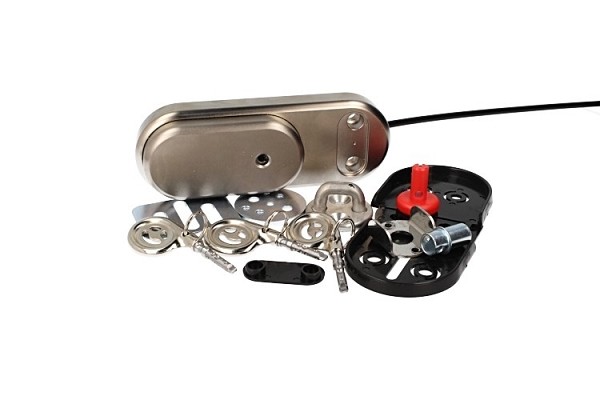 CHIUSURA SICUREZZA GATELOCK VAN GVM1 KIT 1 LUCCHETTO 2 CHIAVI