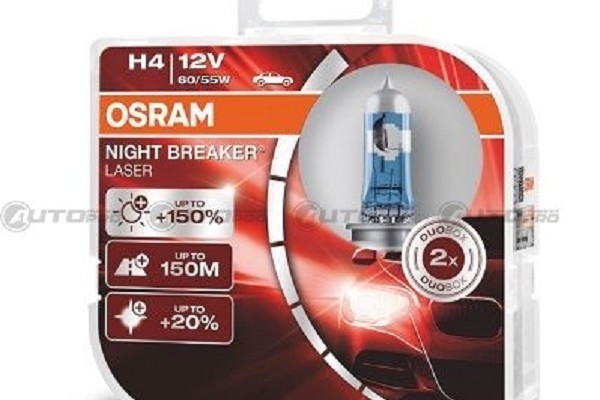 COPPIA LAMPADINE OSRAM NIGHT BREAKER LASER H4