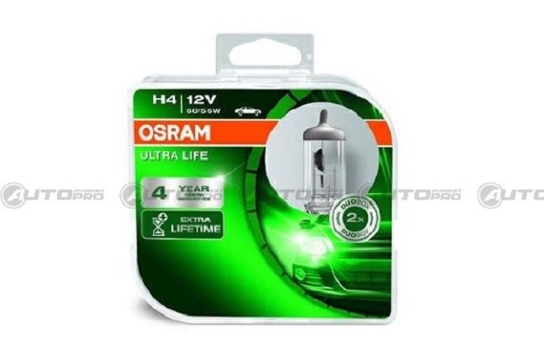 COPPIA LAMPADINE FANALE OSRAM H4 12V ULTRALIFE OSR64193ULT-HCB