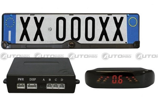 SENSORI DI PARCHEGGIO CON PORTATARGA E DISPLAY LED CON ALLARME SONORO STEP1 RP102