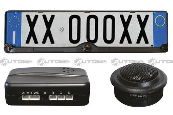 SENSORI DI PARCHEGGIO CON PORTATARGA E ALLARME SONORO STEP1 RP101