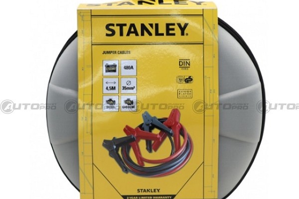 CAVI D´AVVIAMENTO AUTO MACCHINA STANLEY 35MM 4.5M DIN CON BORSA RIGIDA PORTATILE