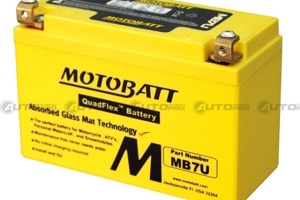 BATTERIA MOTO MOTOBATT AGM MB7U 12V 6,5Ah YT7B-BS YT7B-4 6947312400217