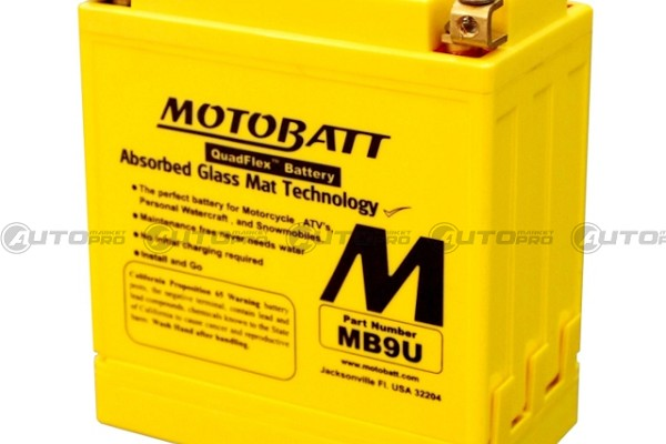 BATTERIA MOTO MOTOBATT AGM MB9U 12V 11 h YB9LA2 YB7A 12N73B 6947312400156