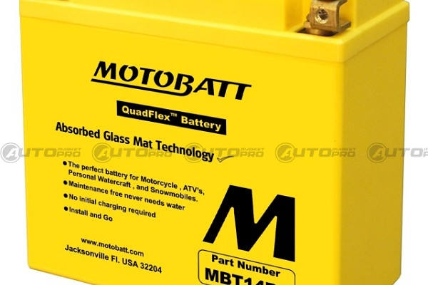 BATTERIA MOTO MOTOBATT AGM MBT14B4 12V 13 Ah YT14BBS YT14B4 6947312400316