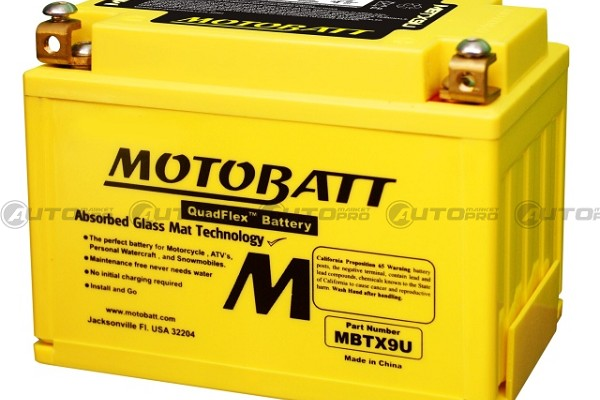 BATTERIA MOTO MOTOBATT AGM MBTX9U 12V 10,5Ah YTX9-BS YT12A-BS YTZ14SDEKA 6947312400026