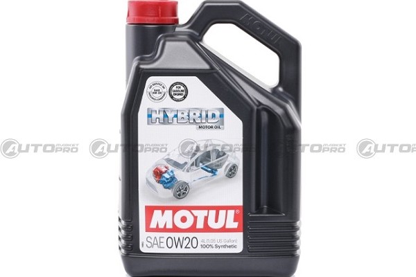 MOTUL 107142 OLIO MOTORE SINTETICO 0W20 HYBRID API SP 4 LITRI
