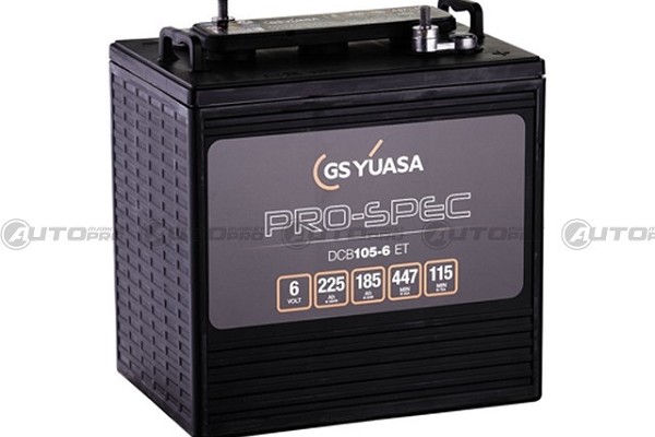 BATTERIA YUASA DCB105-6 PRO-SPEC DEEP CYCLE BATTERY 6V 225AH EQUIVALENTE TROJAN