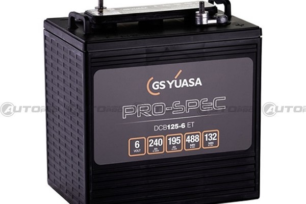 BATTERIA YUASA DCB125-6 PRO-SPEC DEEP CYCLE BATTERY 6V 240AH EQUIV. TROJAN T125+