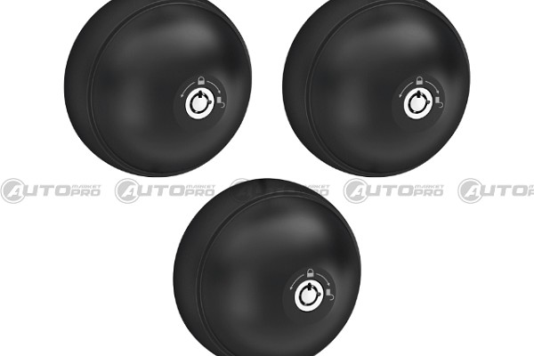 UFO VAN LOCKS 8090S233PN KIT 3 PEZZI, RILSAN® NERO CON 3 CHIAVI