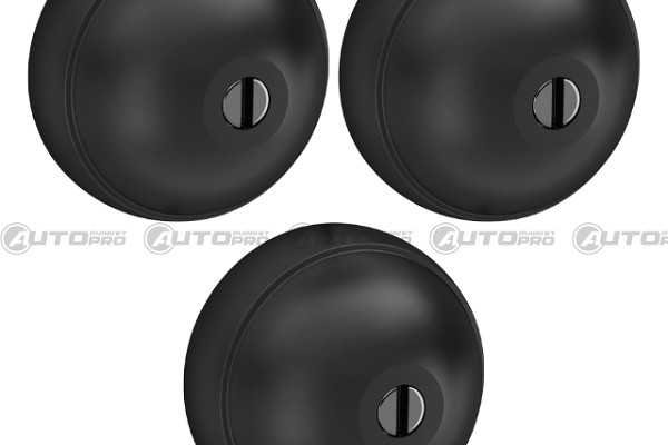 UFO VAN LOCKS COMFORT 8090CT33PN KIT 3 PEZZI, RILSAN® NERO CON 3 CHIAVI