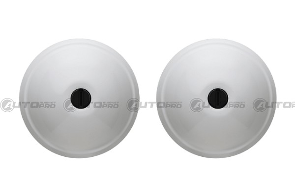 UFO VAN LOCKS COMFORT 8090CT23PB KIT 2 PEZZI, RILSAN® BIANCO CON 3 CHIAVI