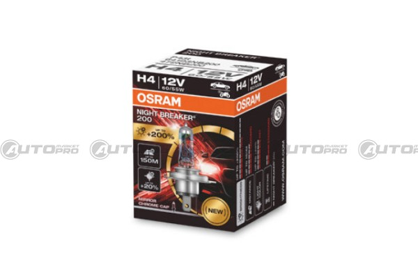 LAMPADINA OSRAM H4 NIGHT BREAKER 200