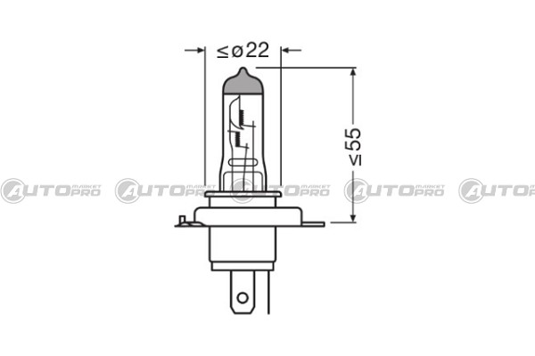 COPPIA LAMPADINE OSRAM H4 NIGHT BREAKER 200 - 3