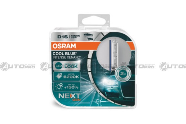 COPPIA LAMPADINE OSRAM XENARC COOL BLUE INTENSE (NEXT GEN) D1S