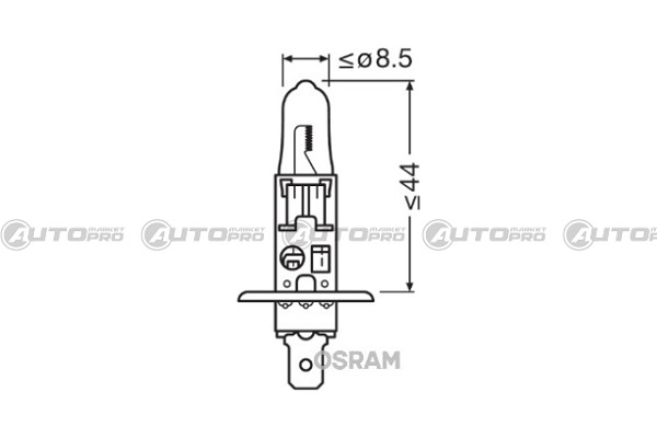 COPPIA LAMPADINE OSRAM NIGHT BREAKER LASER H1 - 3