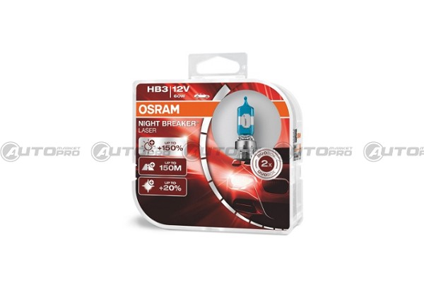 COPPIA LAMPADINE OSRAM NIGHT BREAKER LASER HB3
