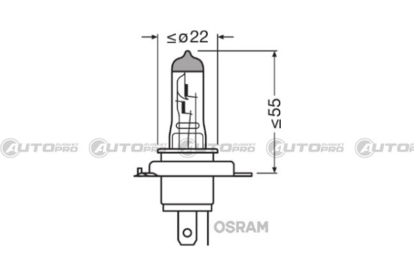 COPPIA LAMPADINE OSRAM NIGHT BREAKER SILVER H4 - 3