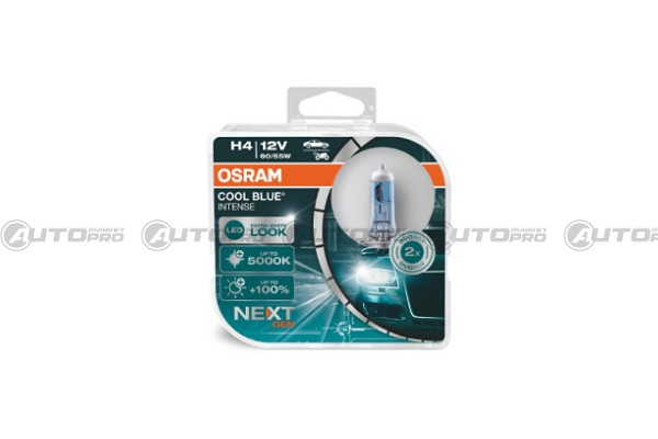 COPPIA LAMPADINE OSRAM COOL BLUE INTENSE (NEXT GEN) H4