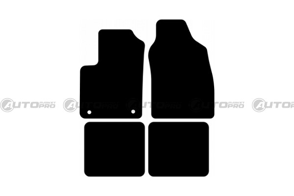 TAPPETINI SU MISURA PER FIAT PANDA II 169, 4X4, DAL 2003 AL 2012 IN MOQUETTE LEONARDO TAPPETINI