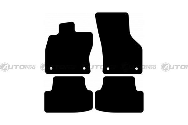 TAPPETINI SU MISURA PER VW GOLF VII-VIII, AUDI A3 2012, SEAT LEON IV 2012 al 2020 IN MOQUETTE