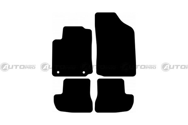 TAPPETINI SU MISURA PER CITROEN C2 DAL 2003 IN POI IN MOQUETTE LEONARDO TAPPETINI