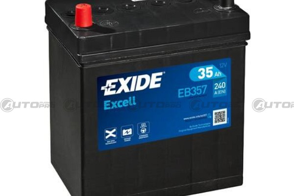 BATTERIA AUTO EXIDE EXCELL EB357 PER AVVIAMENTO 35Ah POLO SX