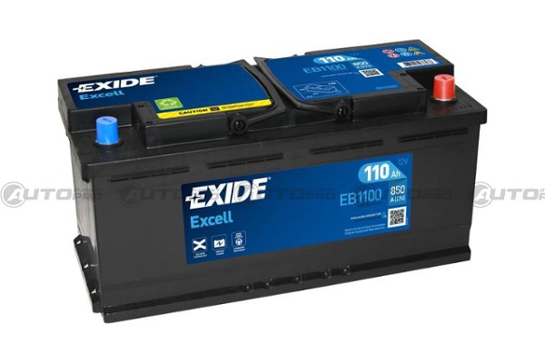 BATTERIA AUTO EXIDE EXCELL EB1100 PER AVVIAMENTO 110Ah